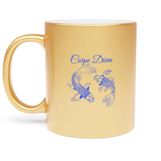 Carpe Diem Metallic Mugs