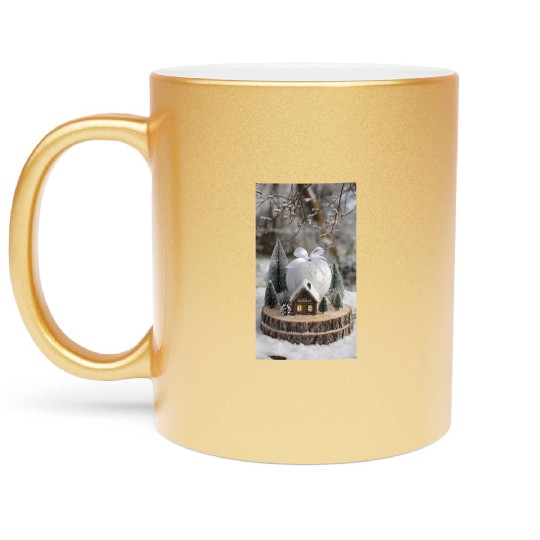 Winter Wonderland: A Miniature Holiday Escape Metallic Mugs