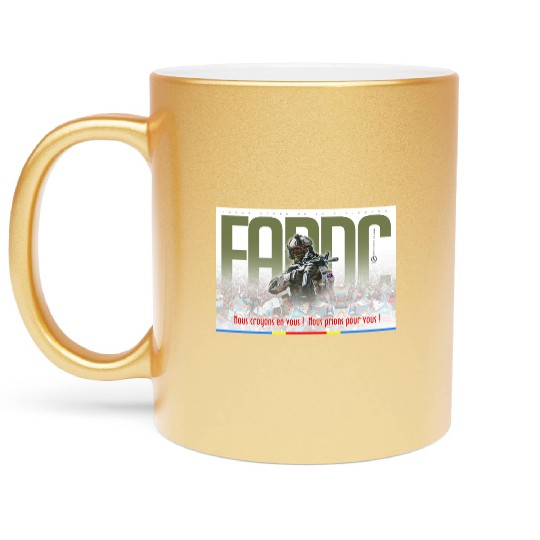 Support to the Armed Forces of DR Congo Metallic Mugs