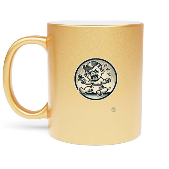 Spoiled Crybaby – Vintage Cartoon Metallic Mugs