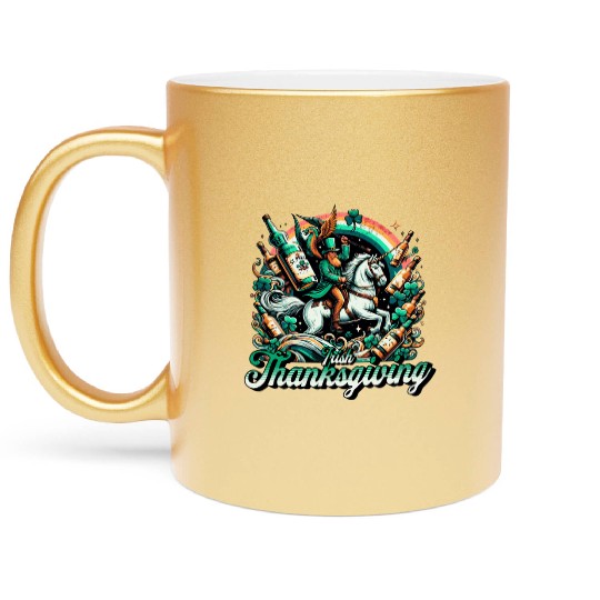 Irish Thanksgiving Metallic Mugs