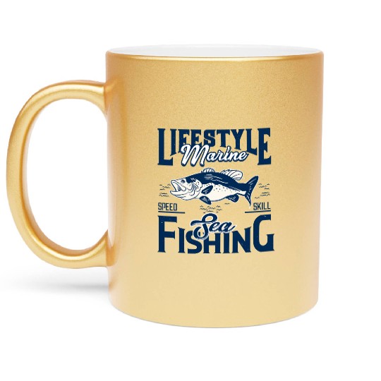 Marine Lifestyle – Sea Fishing Metallic Mugs