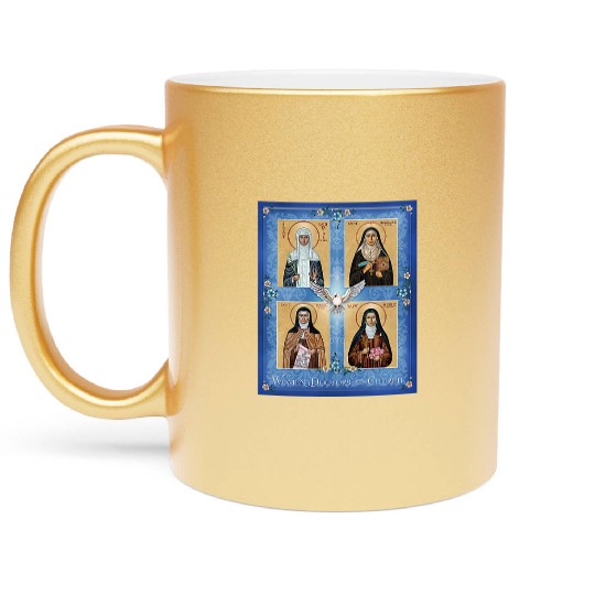 Women Doctors of the Church Metallic Mugs