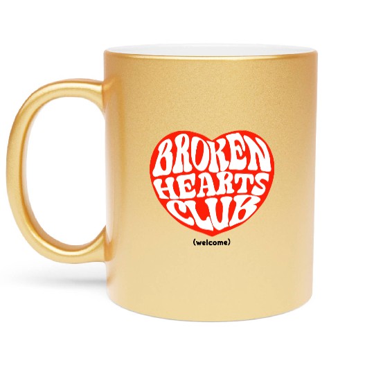 Broken Hearts Club Metallic Mugs