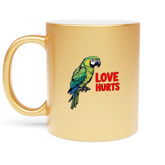 Love Hurts Metallic Mugs