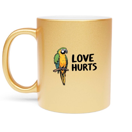 Love Hurts Metallic Mugs