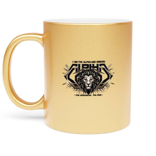 The Eternal King: Alpha & Omega Metallic Mugs