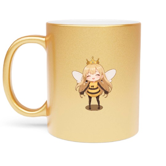 Queen Bee Metallic Mugs
