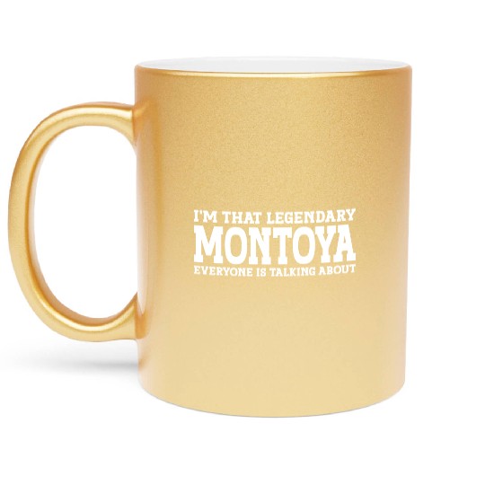 Montoya Surname Team Family Last Name Montoya Metallic Mugs