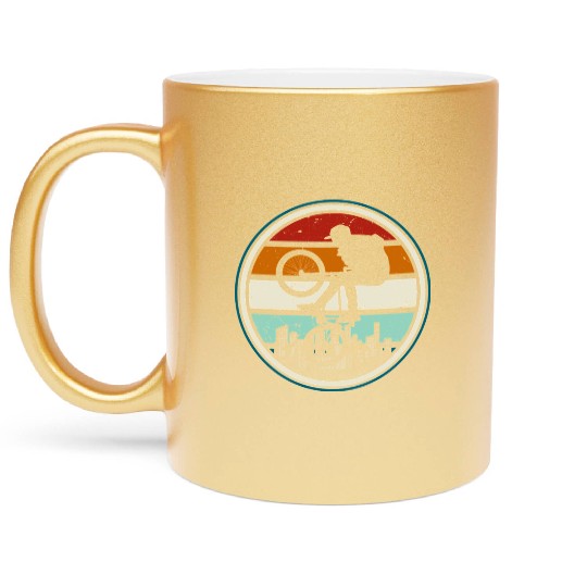 Bmx vintage Metallic Mugs