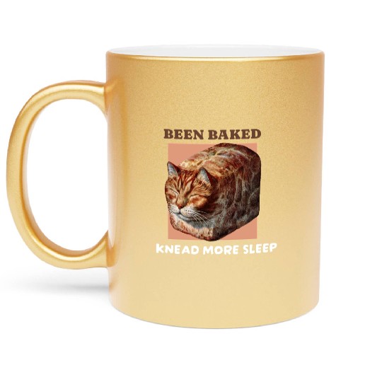 Metallic Mugs design generator with a cat shaped bread!!