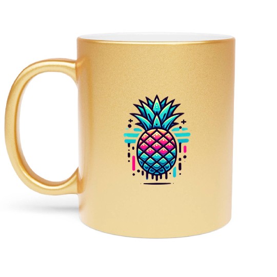 Pineapple Metallic Mugs