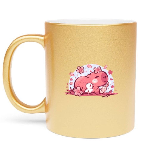 Pink Spring Friends Metallic Mugs