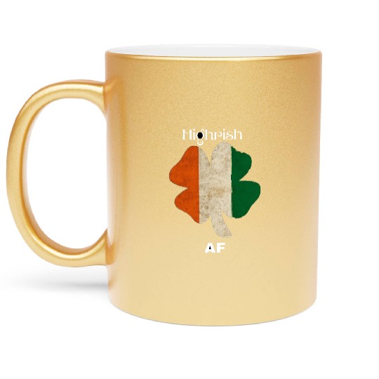 Irish AF – Funny St. Patrick’s Day Drinking Metallic Mugs