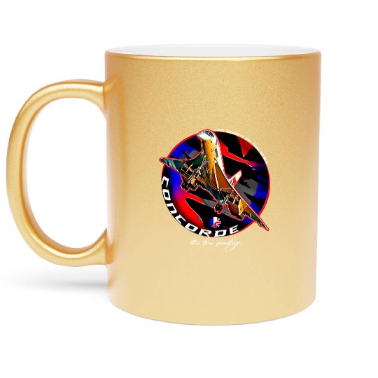 Concorde Supersonic Legendary Aircraft Metallic Mugs