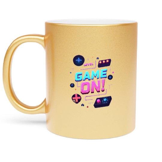 Level Up Your Style With Game On Metallic Mugs