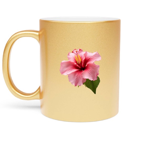 Hibiscus Metallic Mugs