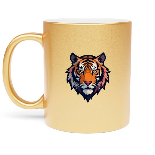 Tiger face Metallic Mugs