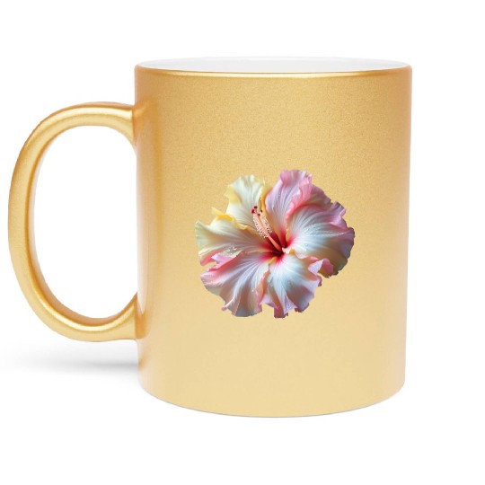 Hibiscus Metallic Mugs