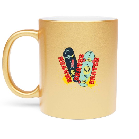 SKATEBOARD Metallic Mugs