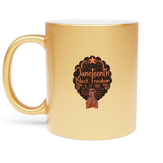 Juneteenth Celebrations - Black Women Metallic Mugs