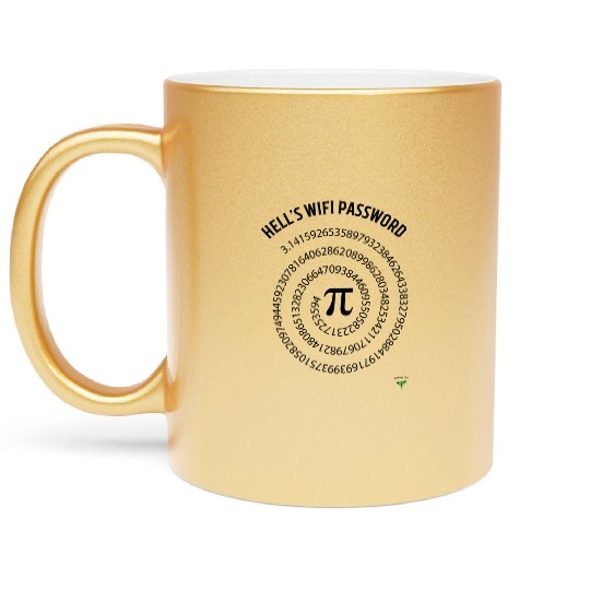Hells Password White Metallic Mugs