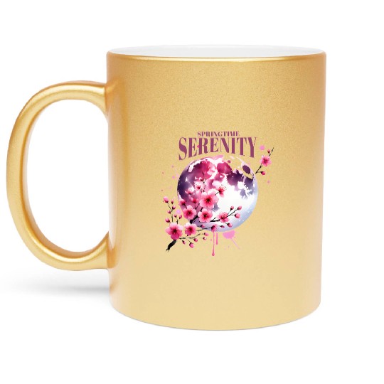 Springtime Serenity - Spring Design Metallic Mugs