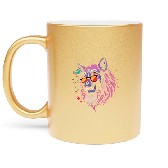 power wolf Metallic Mugs