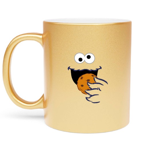 Sesame Street Costume Design Cookie Monster Metallic Mugs