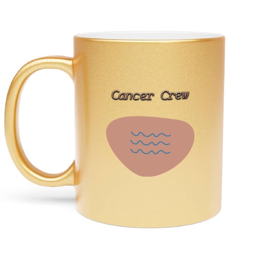 New, Original Cancer Symbol Metallic Mugs
