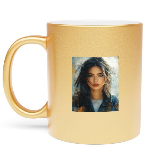 Urban Glow: Painted Horizon Metallic Mugs