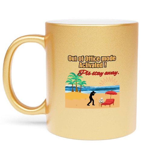 On Holidays Metallic Mugs