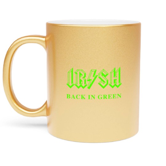 Irish Classic Rock - Back in Green Metallic Mugs