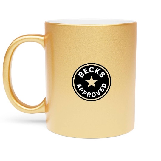 Becks Approved - Official Seal of Style Metallic Mugs