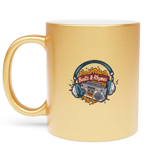 Beats & Rhymes Graffiti Metallic Mugs – Classic Hip-Hop