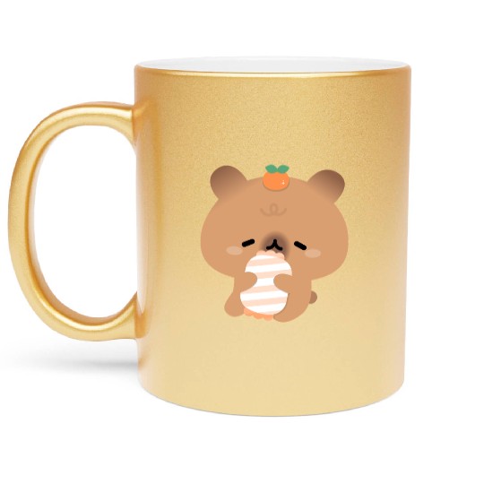 Sleepy Capybara Metallic Mugs