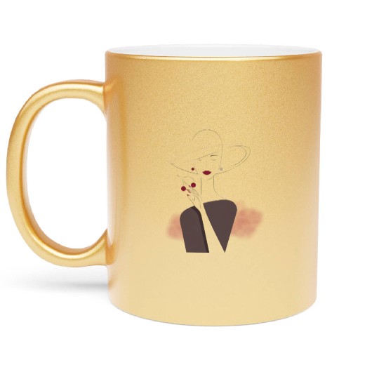 Cherry Wine Dream Metallic Mugs