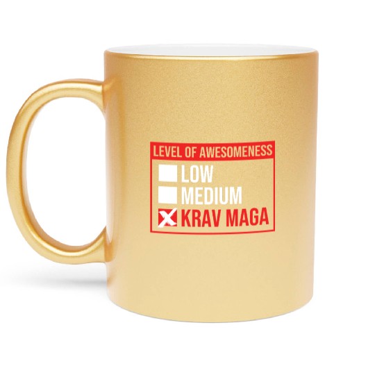 Krav Maga Israel Martial Arts Metallic Mugs