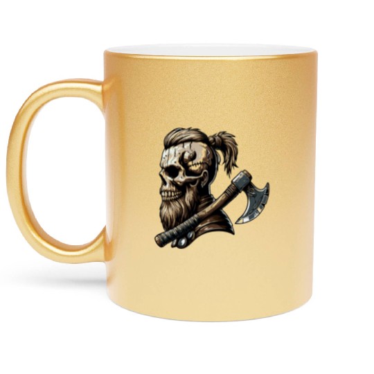 Viking Warrior Man Odin Thor Norman Walhalla Metallic Mugs