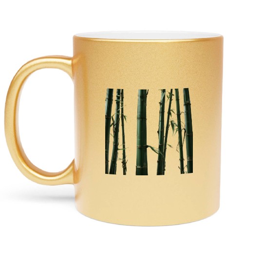 Tropical Bamboo Metallic Mugs