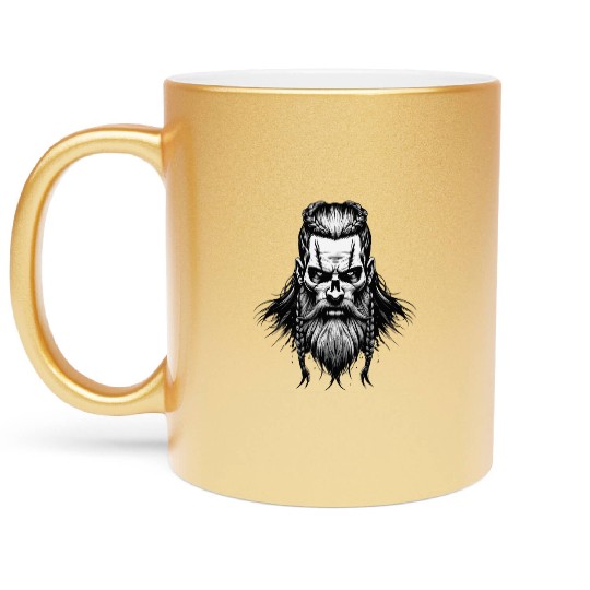 Viking Warrior Man Odin Thor Norman Walhalla Metallic Mugs
