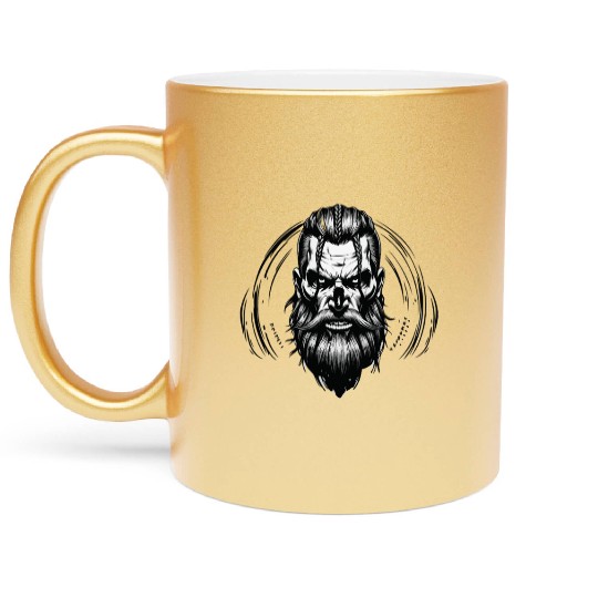 Viking Warrior Man Odin Thor Norman Walhalla Metallic Mugs