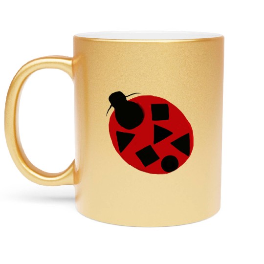 Ladybug insect Excepcionalis Metallic Mugs