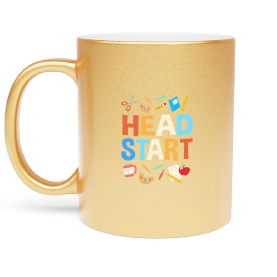 Head Start Crew School Teacher Metallic Mugs