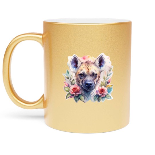 Sage the Blooming Hyena Metallic Mugs