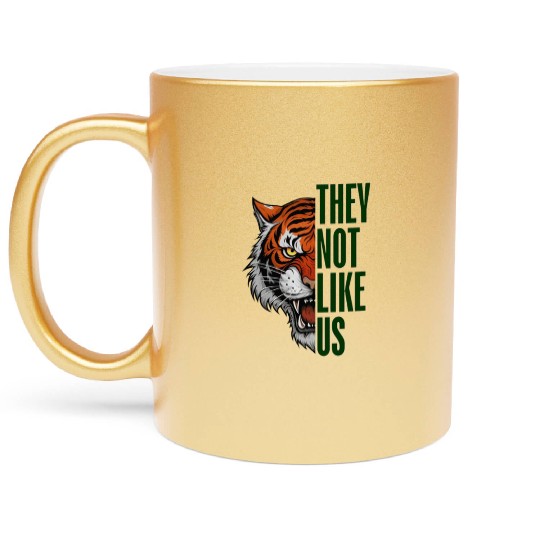 They Not Like Us – Tiger Graphic Metallic Mugs