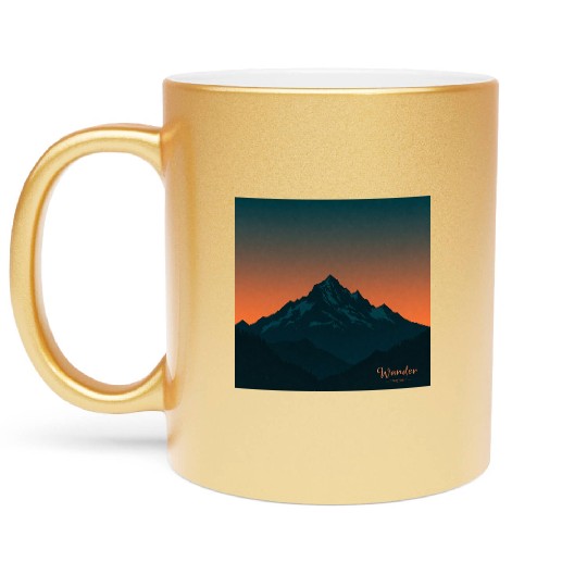 Wanderlust Peaks Metallic Mugs