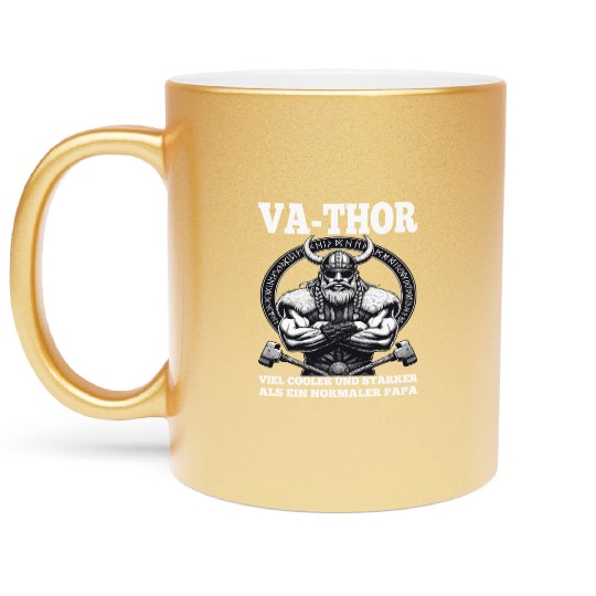 Viking Warrior Man Odin Thor Norman Walhalla Metallic Mugs