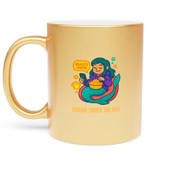 Drama Under the Sea Metallic Mugs