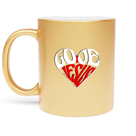 I love Jesus Metallic Mugs